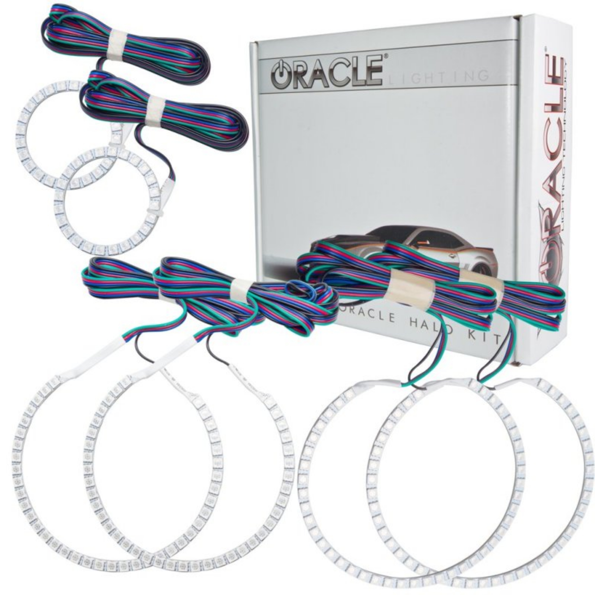 Picture of Oracle Dodge Charger 05-10 Triple Ring Halo Kit - ColorSHIFT w- BC1 Controller