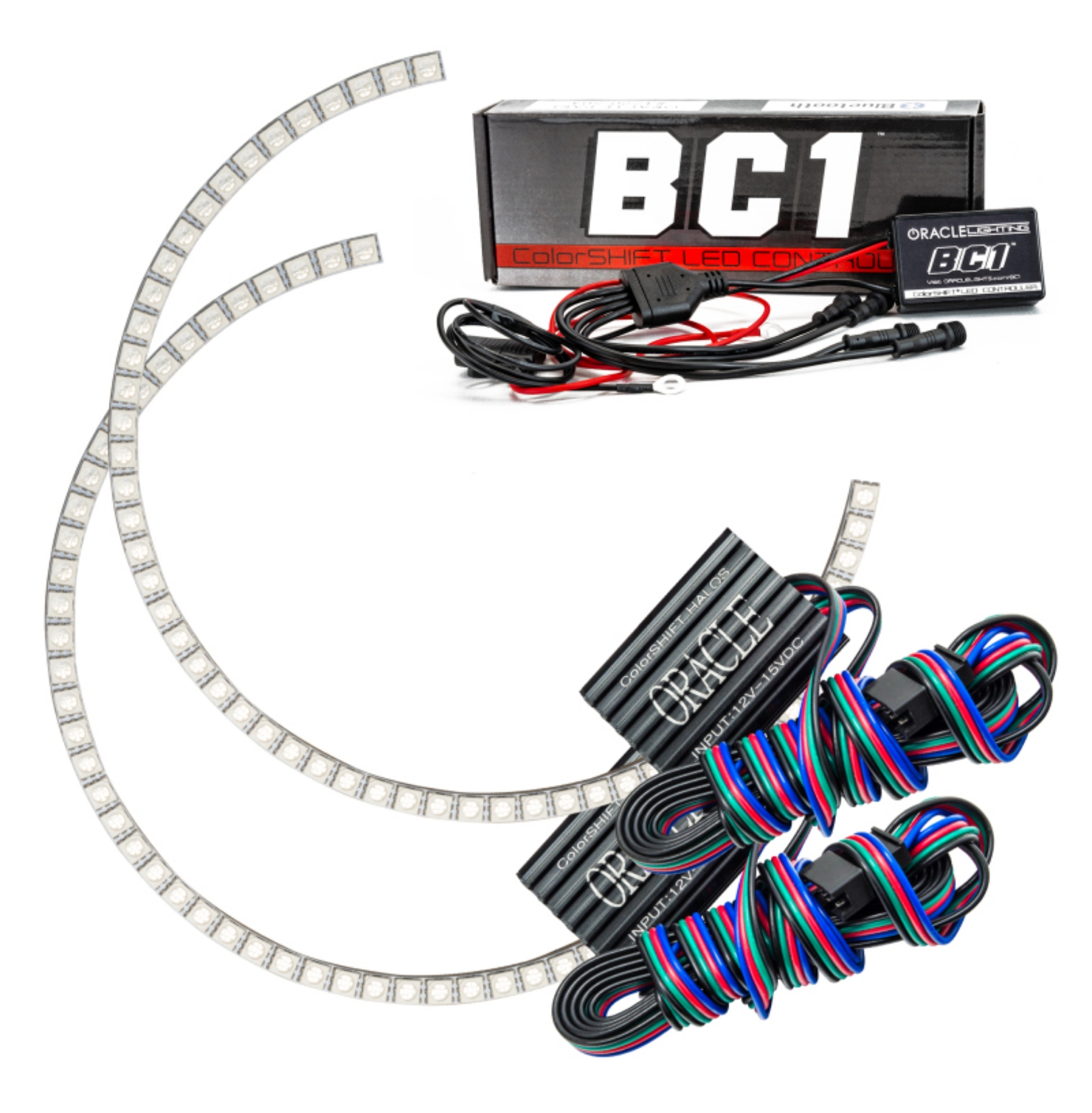Picture of Oracle Ford Lightning 99-04 Halo Kit - ColorSHIFT w- BC1 Controller