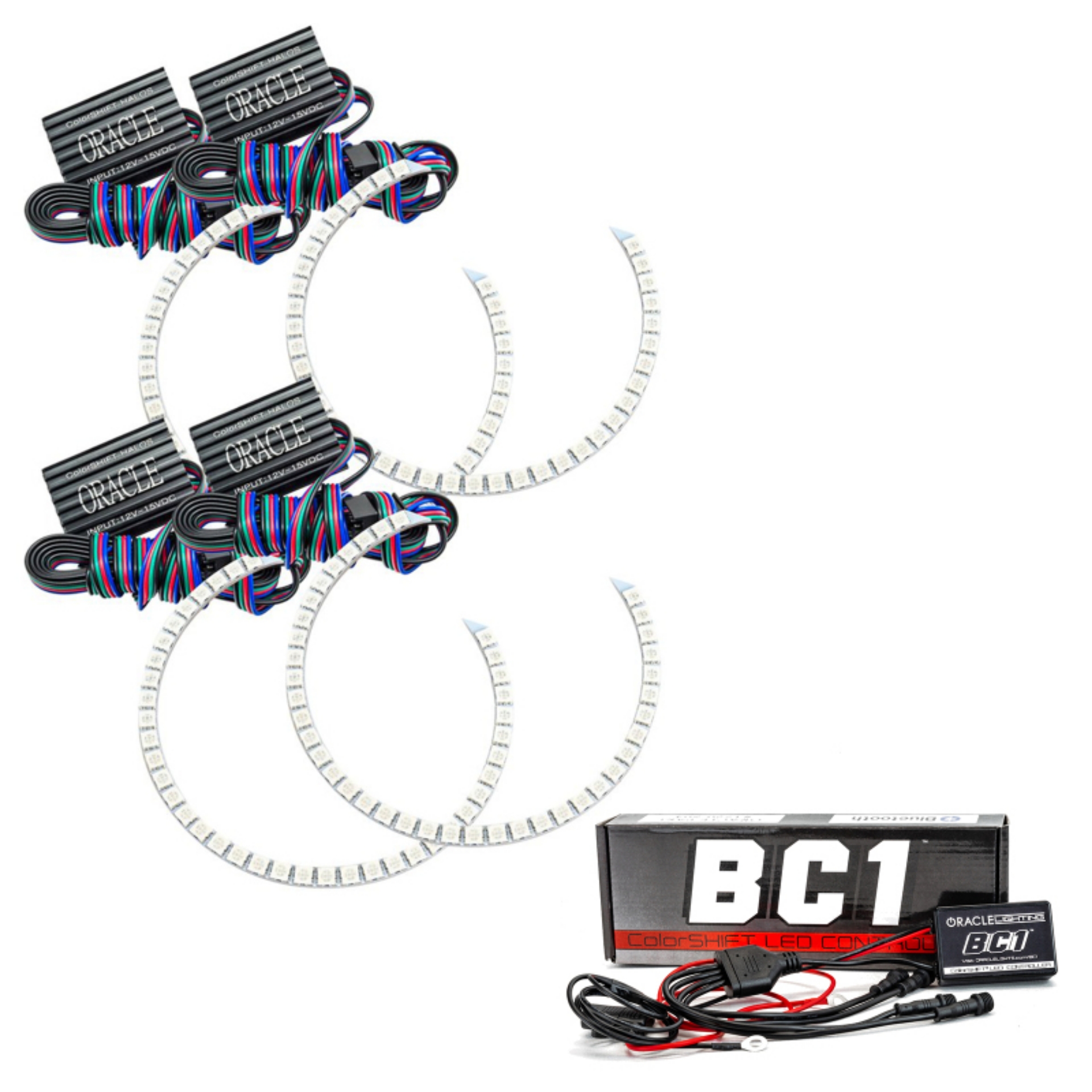 Picture of Oracle Honda Accord Coupe-Sedan 03-07 Halo Kit - ColorSHIFT w- BC1 Controller