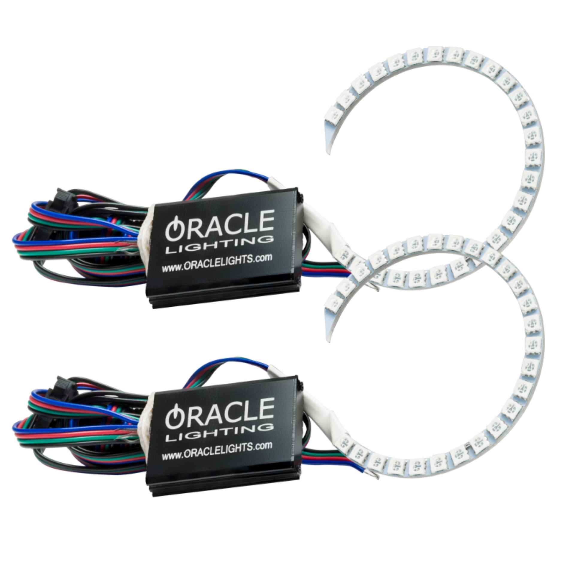Picture of Oracle 18-21 Ford Mustang LED Headlight Halo Kit - ColorSHIFT w-o Controller