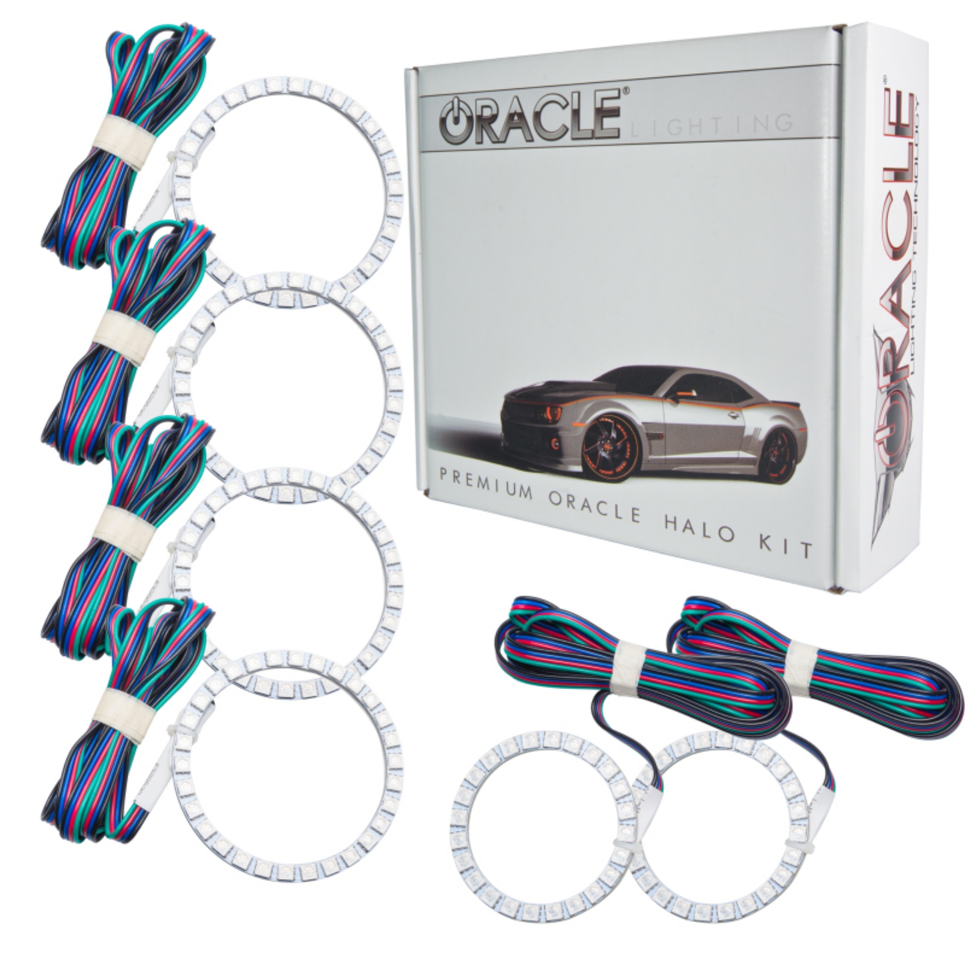Picture of Oracle Cadillac Escalade 07-13 Halo Kit - ColorSHIFT w- Simple Controller
