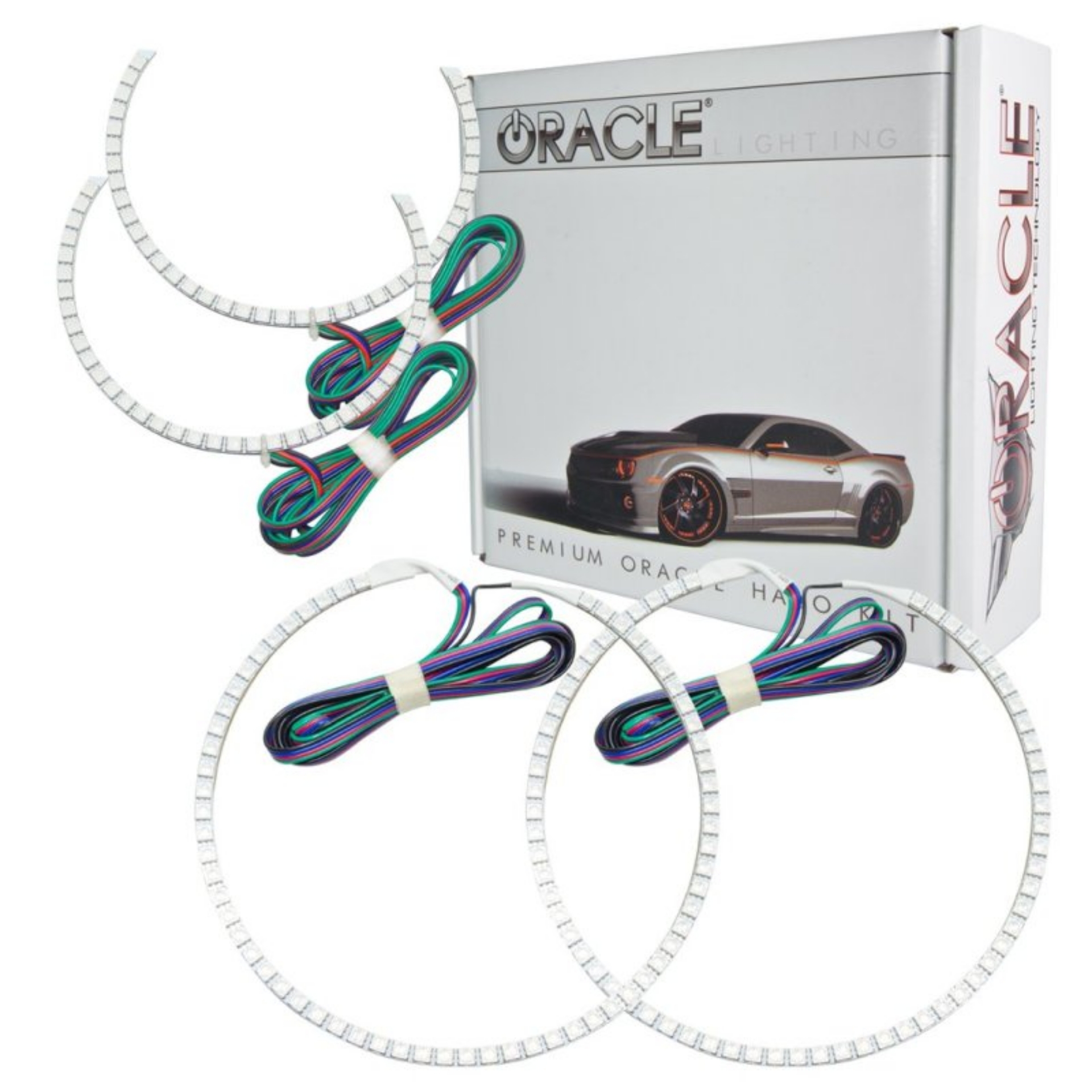 Picture of Oracle Dodge Magnum 05-07 Halo Kit - ColorSHIFT w- BC1 Controller