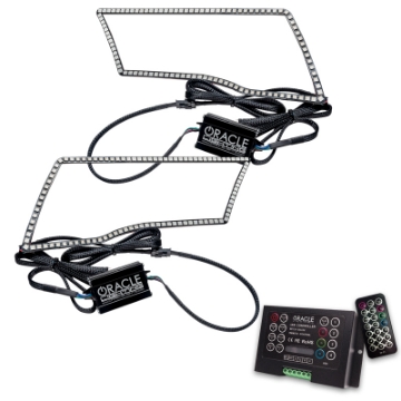Picture of Oracle Dodge Ram Sport 09-18 LED Headlight Halo Kit - ColorSHIFT w- 2-0 Controller