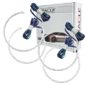 Picture of Oracle Ford F250-350 11-16 Halo Kit Round Ring Design - ColorSHIFT w-o Controller