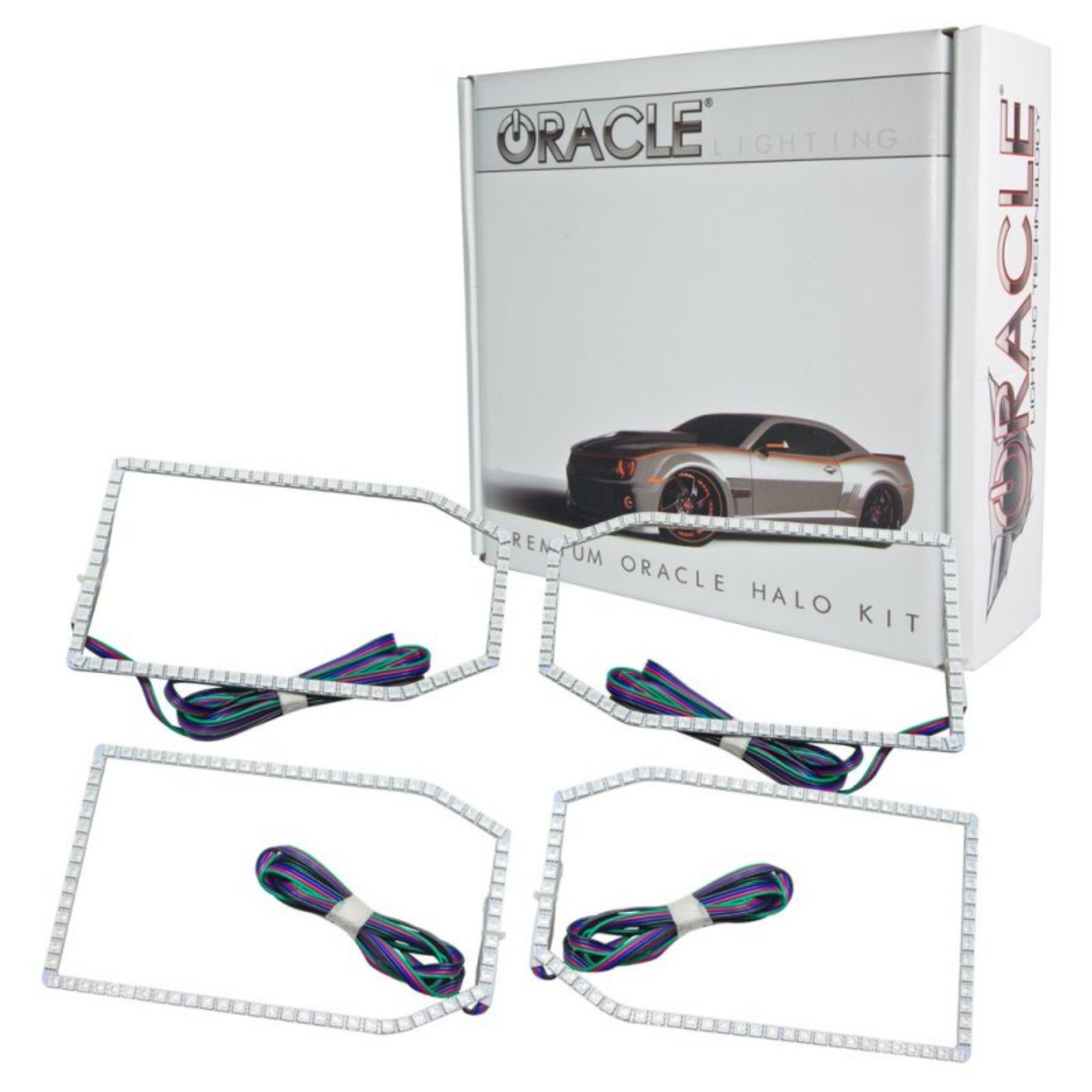 Picture of Oracle Chevy Silverado 14-15 Halo Kit Non-Projector Style - ColorSHIFT w- BC1 Controller