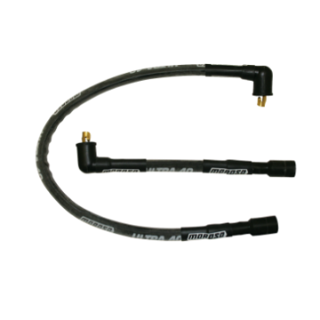 Picture of Moroso 85-96 Harley-Davidson FLT-FLHT-FLHR-FLTR-FLHS Sleeved Ultra 40 Wire Set - Black