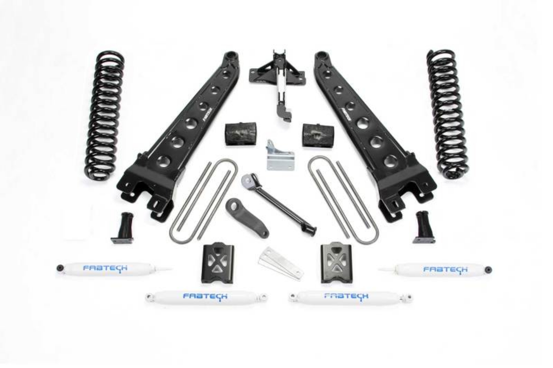 Picture of Fabtech 05-07 Ford F350 4WD 6in Rad Arm Sys w-Coils & Perf Shks