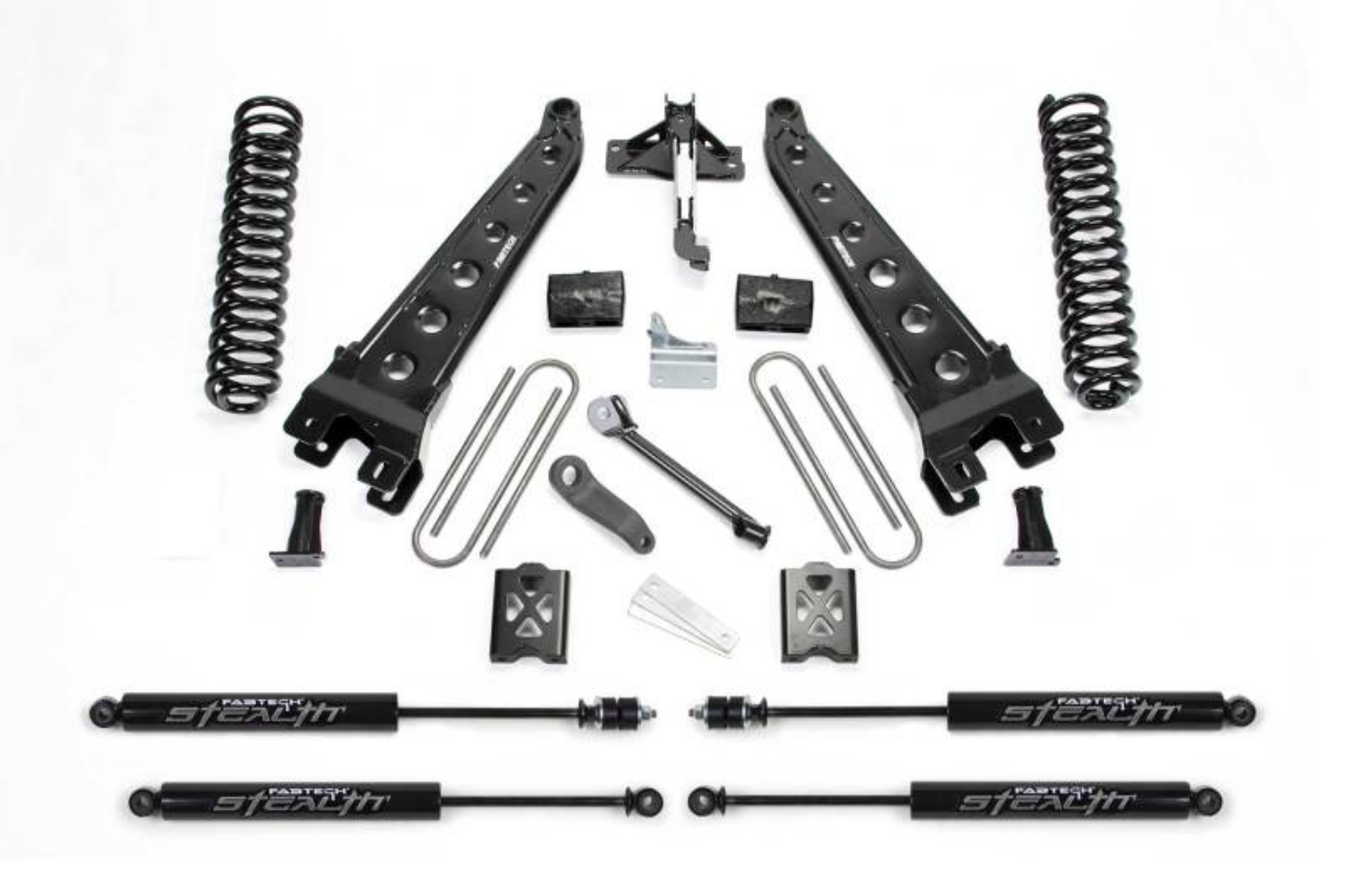 Picture of Fabtech 05-07 Ford F350 4WD 6in Rad Arm Sys w-Coils & Stealth