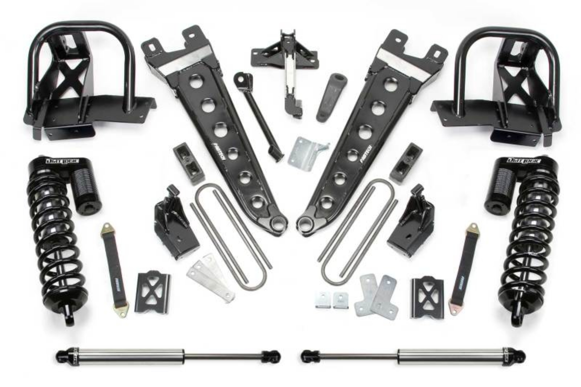 Picture of Fabtech 08-10 Ford F250 4WD 6in Rad Arm Sys w-Dlss 4-0 C-O& Rr Dlss