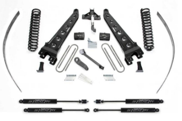 Picture of Fabtech 08-16 Ford F250 4WD w-o Factory Overload 8in Rad Arm Sys w-Coils & Stealth