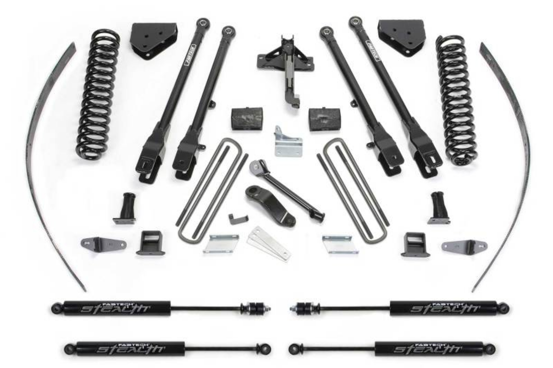 Picture of Fabtech 08-16 Ford F250 4WD w-Factory Overload 8in 4Link Sys w-Coils & Stealth