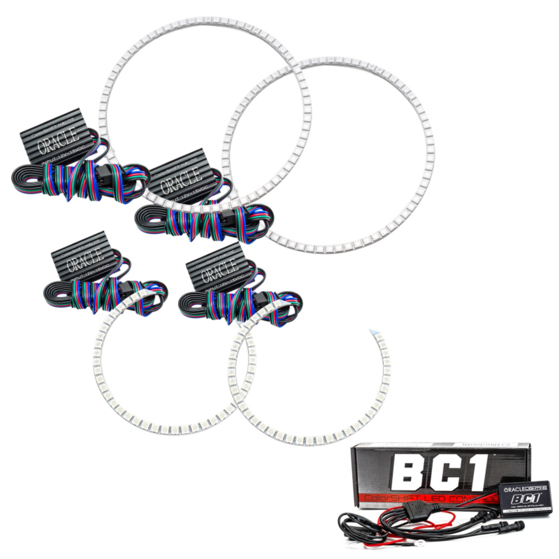 Picture of Oracle Ford Falcon 08-13 Halo Kit - ColorSHIFT w- BC1 Controller