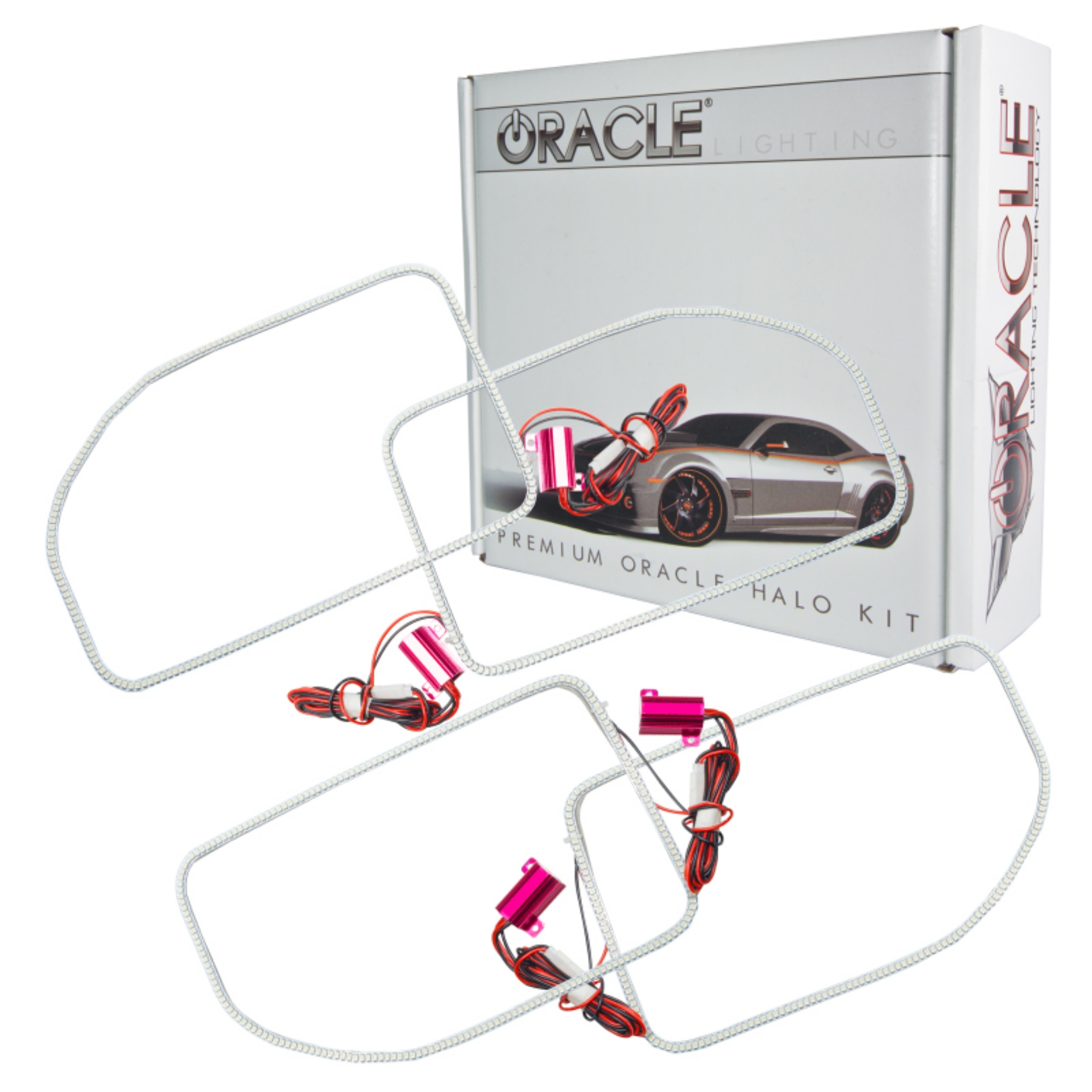 Picture of Oracle Ford F250-350 11-16 LED Halo Kit Square Ring Design - White