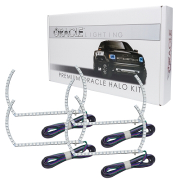 Picture of Oracle Chevy Silverado 14-15 Halo Kit Projector Style - ColorSHIFT w- Simple Controller