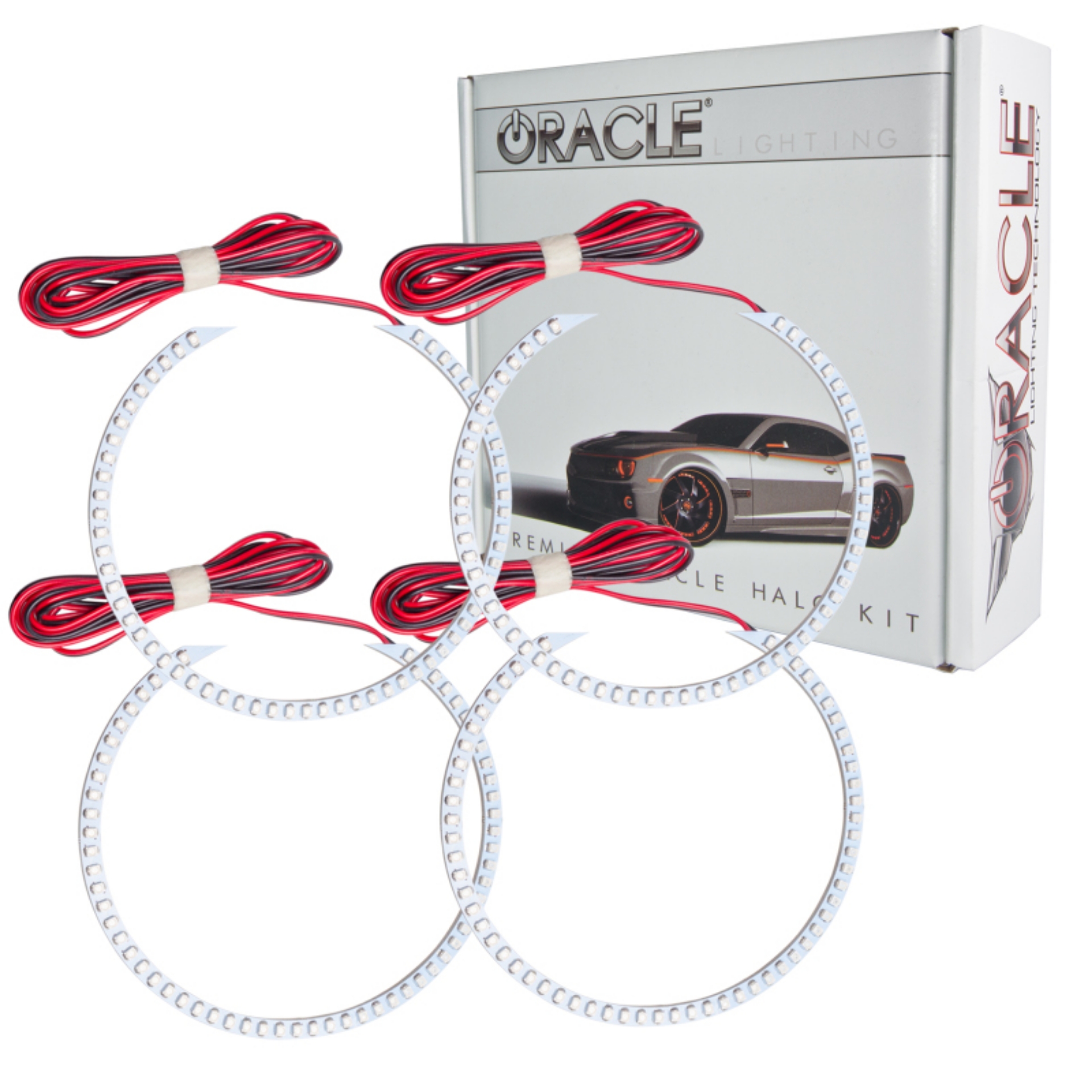 Picture of Oracle Chevrolet Camaro Non-RS 14-15 LED Dual Halo Kit Round Style - White