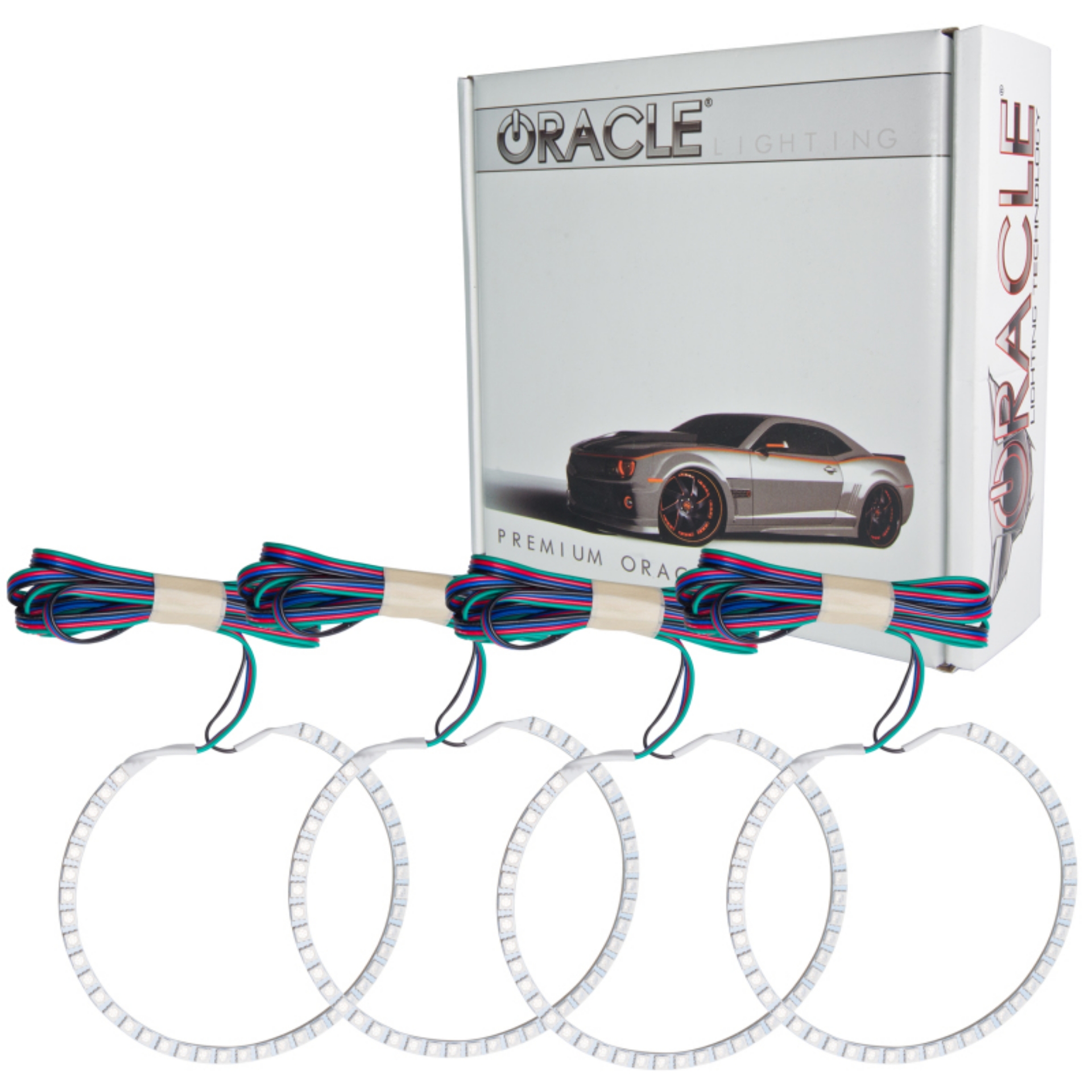 Picture of Oracle Chevy Camaro Non-RS 14-15 Dual Halo Kit Round Style - ColorSHIFT w-o Controller