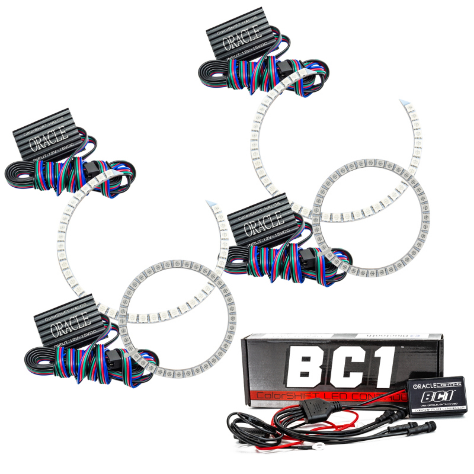 Picture of Oracle Scion tC 11-13 Dual Halo Kit - ColorSHIFT w- BC1 Controller