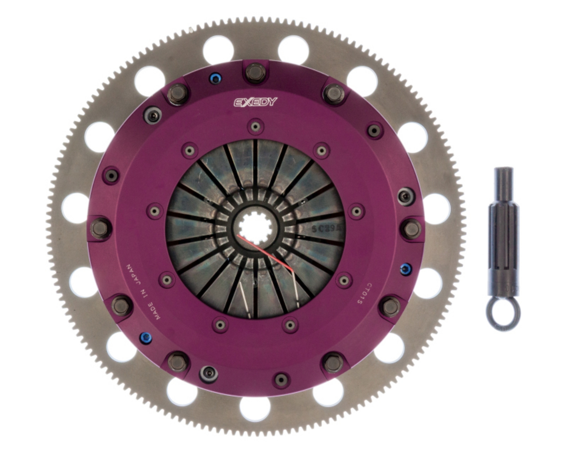 Picture of Exedy 96-10 Ford Mustang 4-6L Cerametallic Hyper Twin Clutch 10 Teeth 6 Bolt