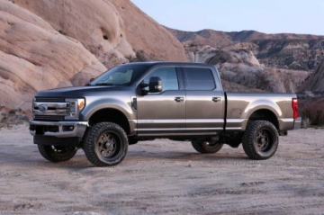Picture of Fabtech 17-21 Ford F250-350 4WD Diesel 4in Rad Arm Sys w-Coils & 2-25 Dl Resi Frt & Dl Rr Shks