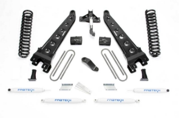 Picture of Fabtech 18 Ford F450-F550 4WD Diesel 6in Rad Arm Sys w-Coils & Perf Shks
