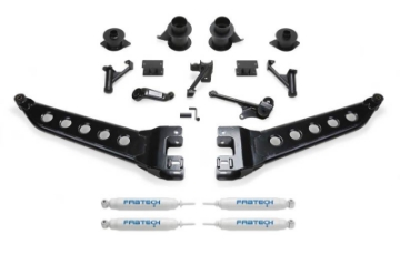 Picture of Fabtech 14-18 Ram 2500 4WD 5in Radius Arm System w-Coil Spacers & Perf- Shocks