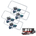 Picture of Oracle GMC Sierra 07-13 Halo Kit New Square Ring Design - ColorSHIFT w- BC1 Controller