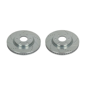 Picture of Power Stop 10-13 Nissan Patrol Middle East Market Front-Rear Drilled & Slotted Rotor Pair