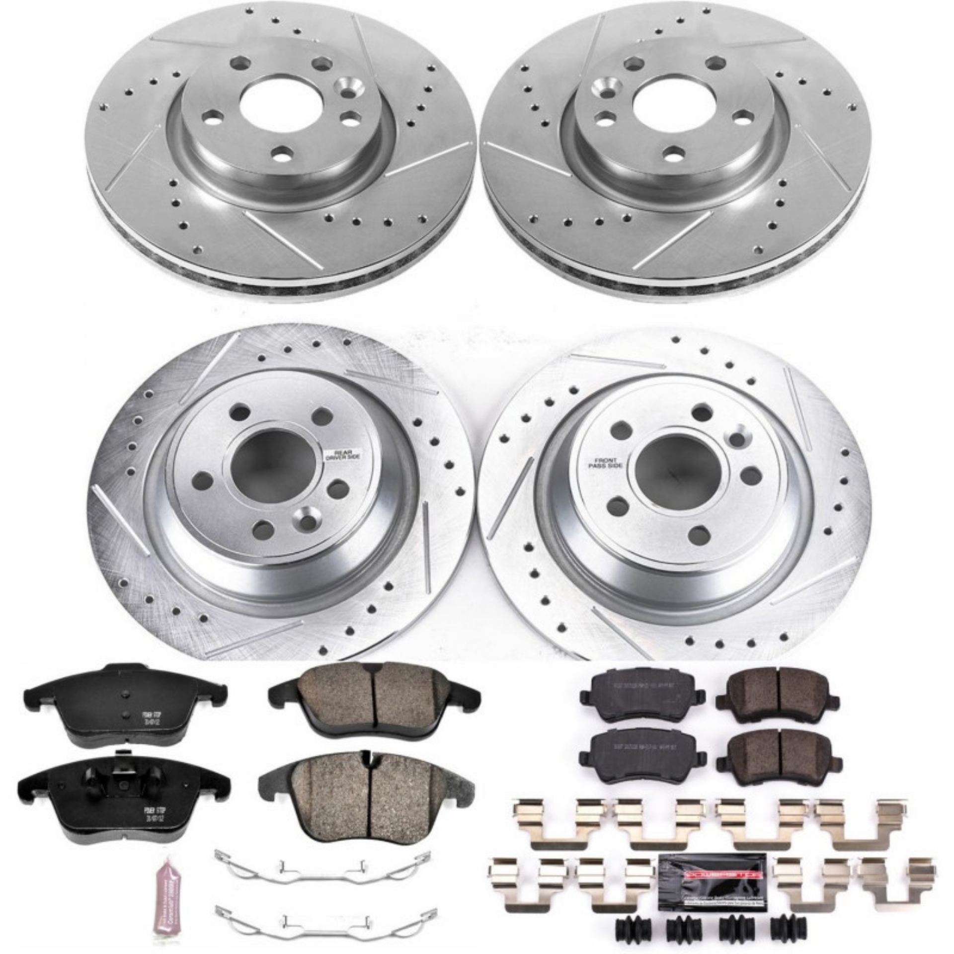 Picture of Power Stop 12-15 Land Rover Range Rover Evoque Front & Rear Z23 Evolution Brake Kit