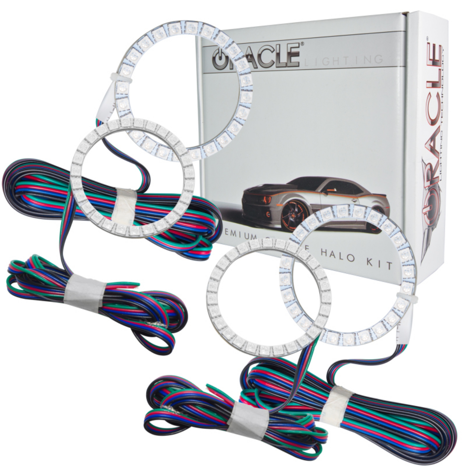 Picture of Oracle Chevrolet Corvette C6 05-13 Halo Kit - ColorSHIFT w- Simple Controller