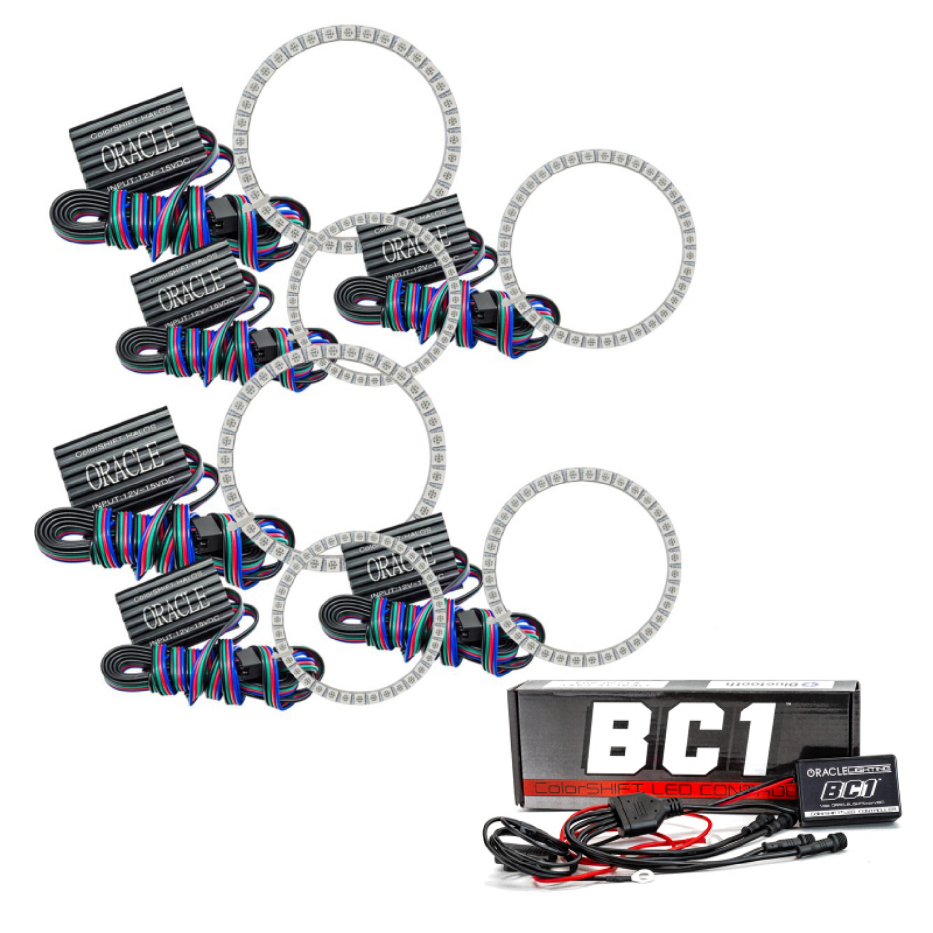 Picture of Oracle Chevy Corvette C6 05-13 Halo Kit - Triple - ColorSHIFT w- BC1 Controller