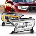 Picture of ANZO 19-23 Ford Ranger Full LED Projector Headlights w- Initiation & Sequential - Chrome