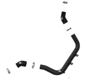 Picture of aFe BladeRunner 2-1-4 IN Aluminum Hot Charge Pipe Black 17-20 Hyundai Elantra GT L4-1-6L t