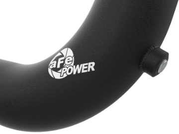 Picture of aFe BladeRunner 2-1-4 IN Aluminum Hot Charge Pipe Black 17-20 Hyundai Elantra GT L4-1-6L t