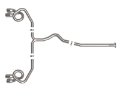 Picture of aFe POWER Takeda 3in to 2-1-2in 304 SS Cat-Back Exhaust w- Polished Tips 22-23 Subaru WRX H4-2-4Lt