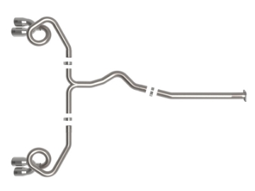 Picture of aFe POWER Takeda 3in to 2-1-2in 304 SS Cat-Back Exhaust w- Polished Tips 22-23 Subaru WRX H4-2-4Lt