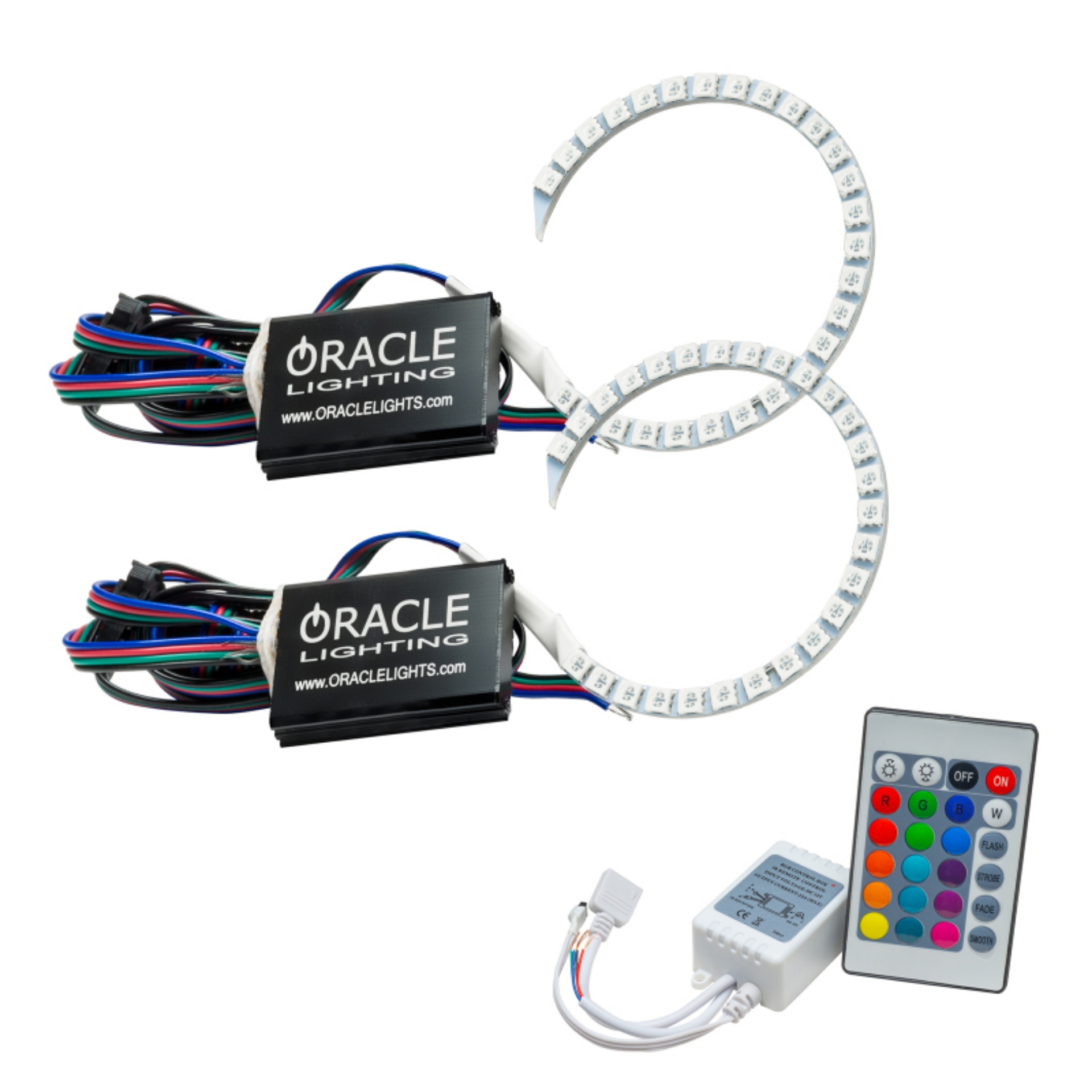 Picture of Oracle Dodge Charger 15-21 Projector Halo Kit - ColorSHIFT w- Simple Controller