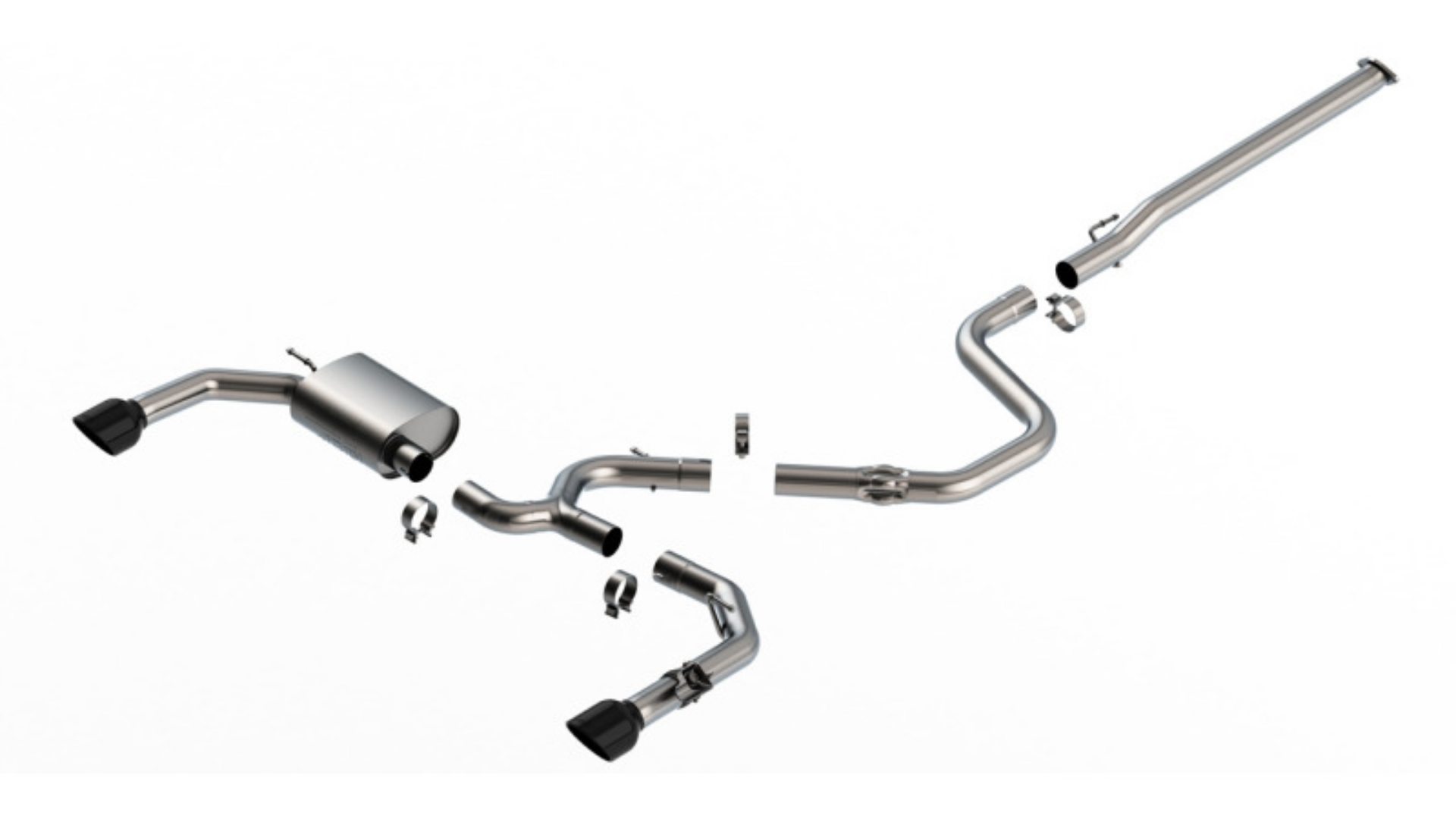 Picture of Borla 22-23 Hyundai Elantra N 2-0L 4 CYL- Turbo AT-MT ATAK Catback Exhaust Black Chrome
