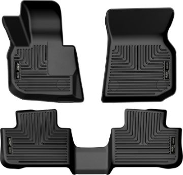 Picture of Husky Liners 18-23 BMW X3 Weatherbeater Black Front & 2nd Seat Floor Liners