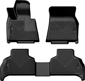 Picture of Husky Liners 19-23 BMW X5 Weatherbeater Black Front & 2nd Seat Floor Liners