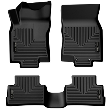 Picture of Husky Liners 17-22 Nissan Rogue Sport Weatherbeater Black Front & 2nd Seat Floor Liners
