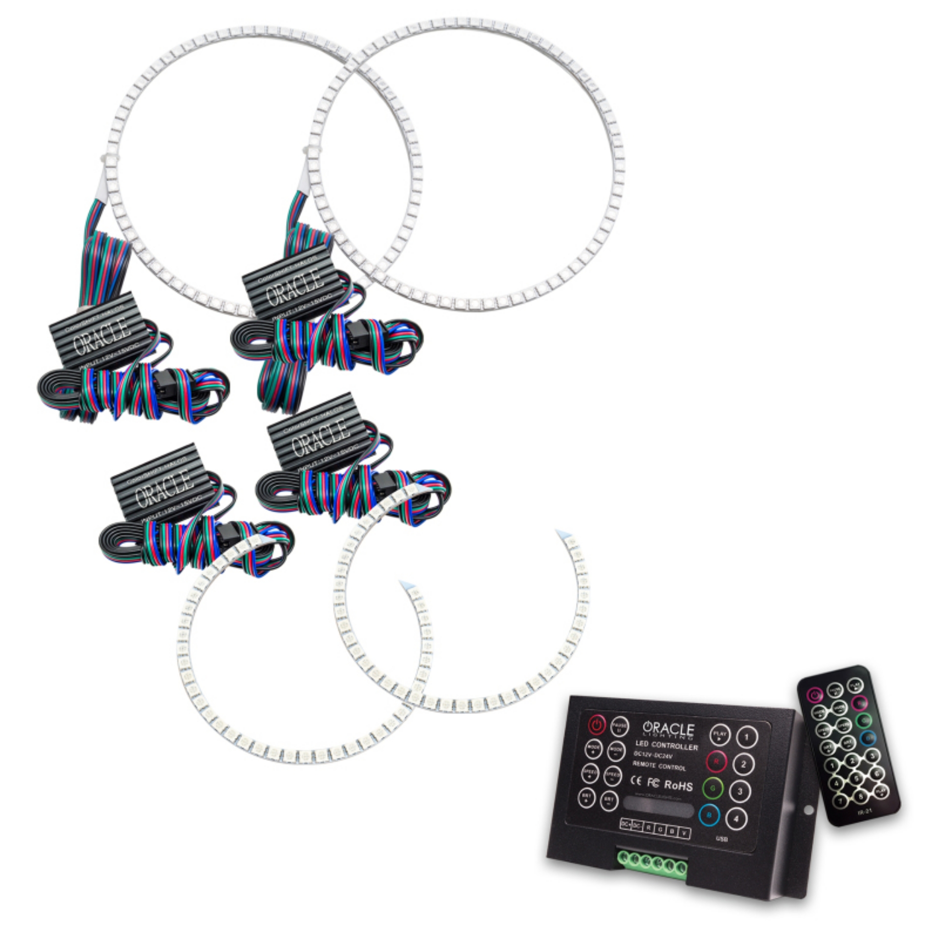 Picture of Oracle BMW 3 Series 06-11 Halo Kit - Projector - ColorSHIFT w- 2-0 Controller