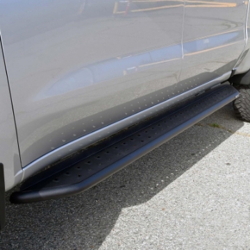Picture of Westin 19-23 Chevrolet-GMC Silverado-Sierra 1500 Crew Cab Outlaw Nerf Step Bars - Textured Black