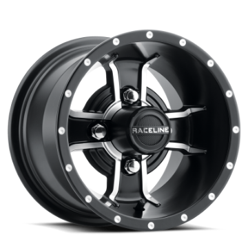Picture of Raceline G77 Mamba 10x7in - 4x101-6 BP - 0mm Offset - 68mm Bore - Satin Black Wheel