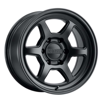Picture of Kansei K14MB Roku 17x8-5in - 6x135 BP - -10mm Offset - 87-1mm Bore - Matte Black Wheel