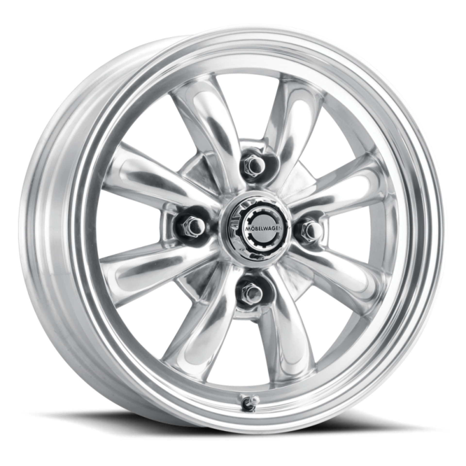 Picture of Mobelwagen MW-731P Blitz 15x5-5in - 4x130 BP - 20mm Offset - 88-6mm Bore - Polished Wheel
