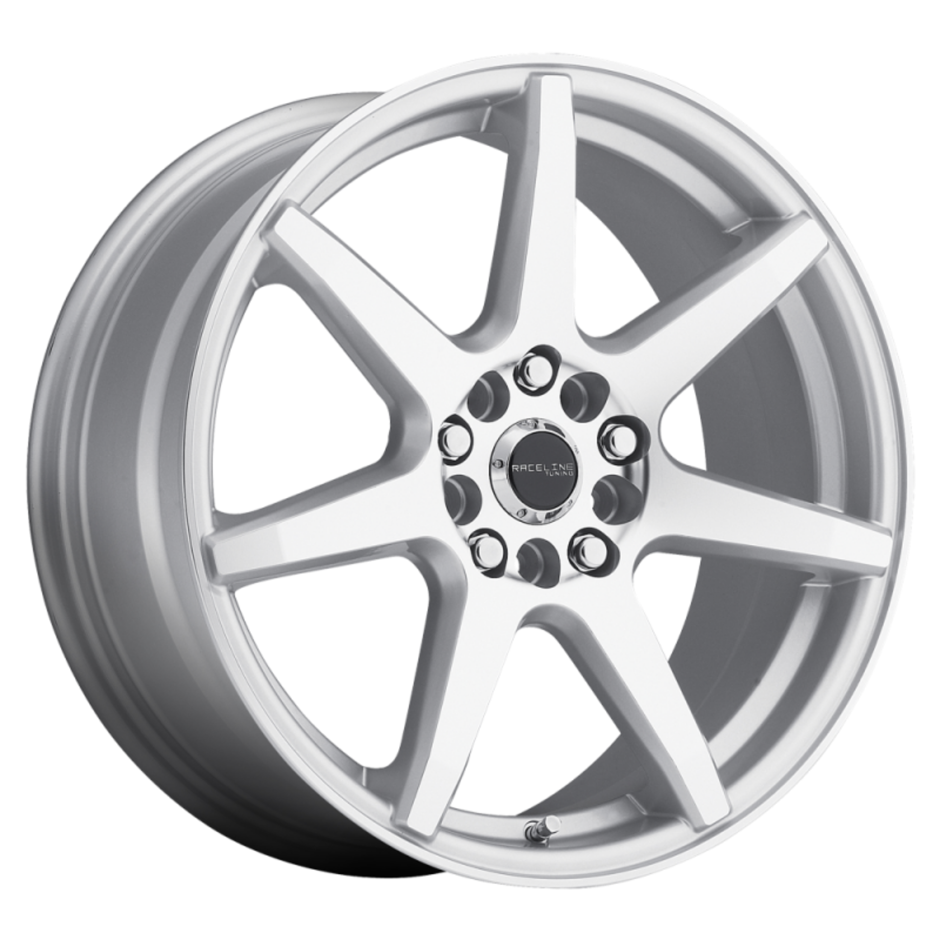 Picture of Raceline 131S Evo 17x7-5in - 4x100-4x108 BP - 40mm Offset - 72-62mm Bore - Silver & Machined Wheel