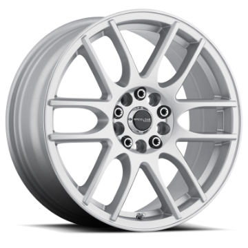 Picture of Raceline 141S Mystique 18x7-5in - 5x114-3-5x127 BP - 42mm Offset - 72-62mm Bore - Gloss Silver Wheel