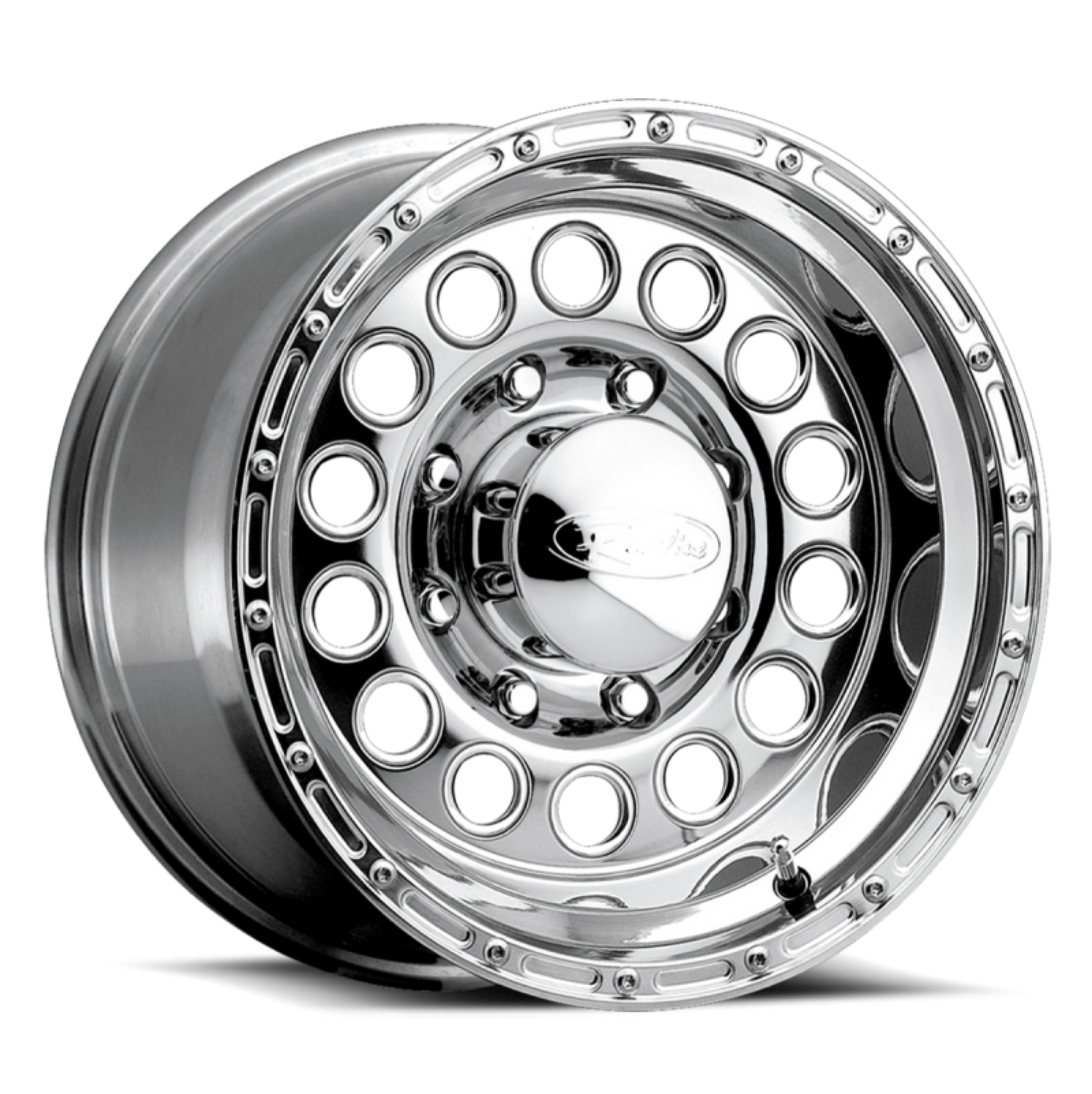 Picture of Raceline 887 Rock Crusher 16x10in - 8x165-1 BP - -24mm Offset - 130-81mm Bore - Polished Wheel