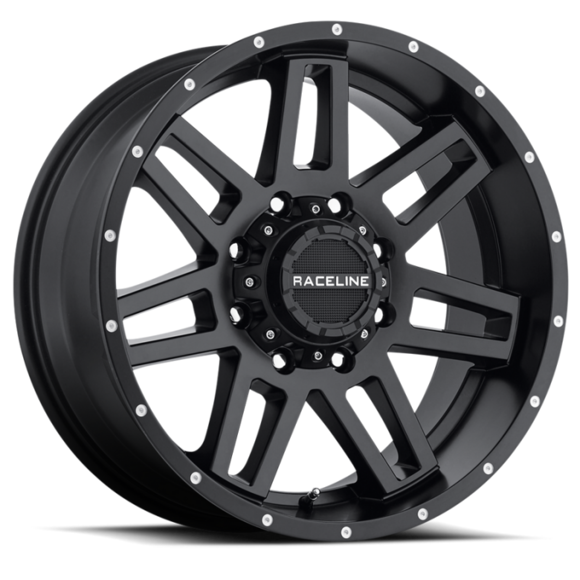 Picture of Raceline 931B Injector 17x8-5in - 6x139-7-6x135 BP - 18mm Offset - 106-1mm Bore - Satin Black Wheel