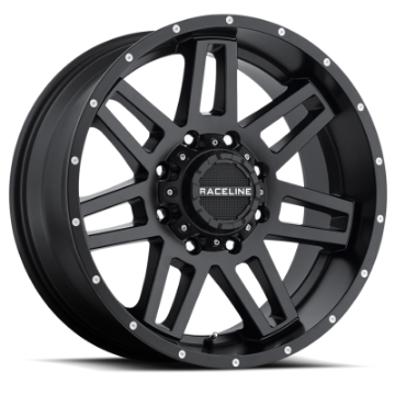 Picture of Raceline 931B Injector 16x8in - 8x165-1 BP - 0mm Offset - 125-2mm Bore - Satin Black Wheel